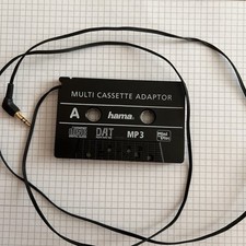 Vintage Hama Car Auto Audio Cassette Tape Adapter CD Minidisc 3.5 RCA