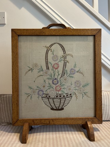 Vintage oak fire - vintage, screen