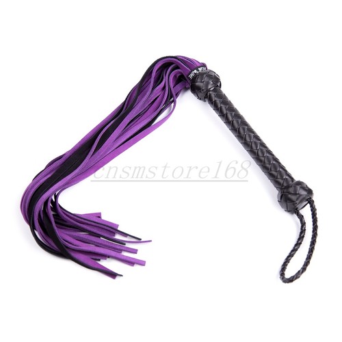 Genuine leather whip purple - whip,