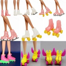 3pairs/lot Pink White 1/6 Doll Ice Skates Shoes 11.5" Dolls Roller skating Shoes
