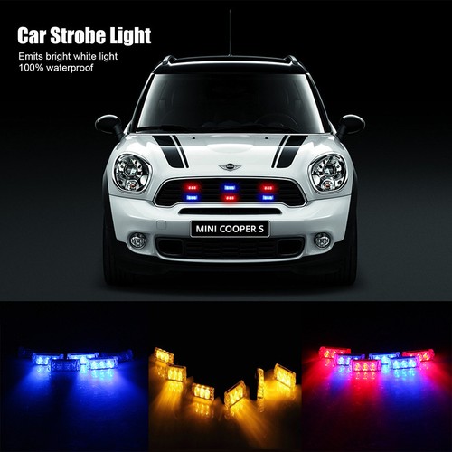 Leds car blue - 6x,