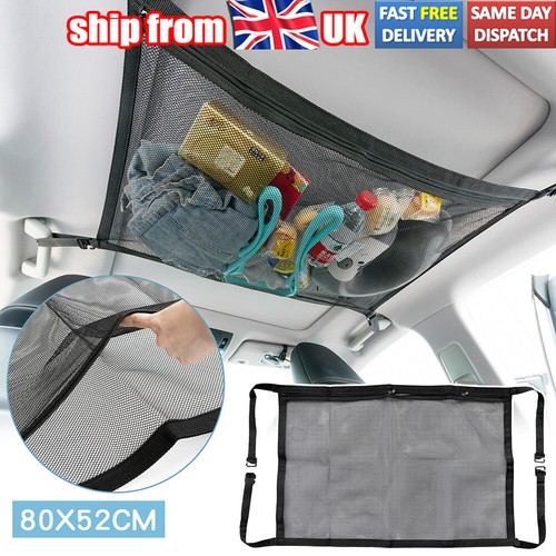 Car roof ceiling cargo net - car,