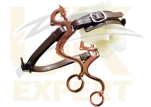 Rosegold bitless bridle - rosegold,