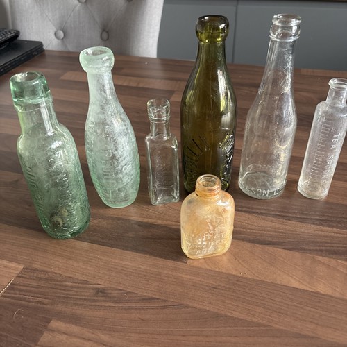 Vintage glass bottles - vintage,