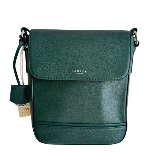 Radley handbag green leather - handbag,