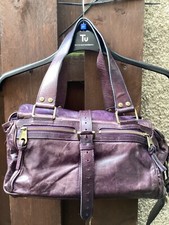 MULBERRY mabel bag midnight purple leather suede genuine authentic