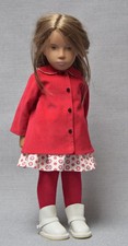 New Handmade Coat Dress Tights and Leather Boots for Sasha Doll 16" & 17"