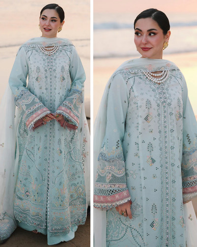 Pakistani indian powder blue - indian,