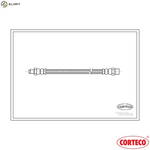 Brake hose 19018506 for - 19018506, bmw