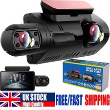 1080P Dual Lens Car Dash Cam with Front Rear Internal Camera HD Dashcam Taxi🔥