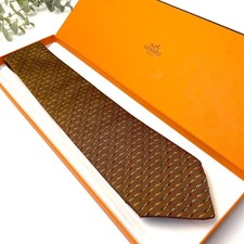 Hermes Silk Men’s Brown