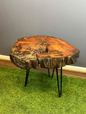 Wooden Coffee Table Round Tree