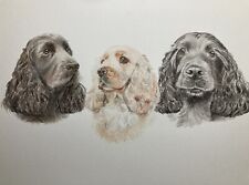 Custom Original Watercolour Painting Portrait Pet Dog Horse Hand Painted