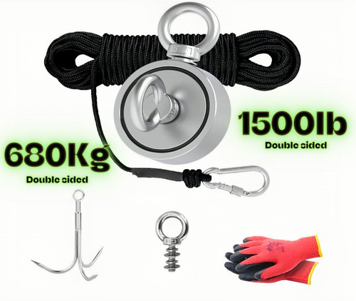 Neodymium magnet fishing kit - magnet,