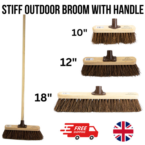 Outdoor broom with - broom, handle