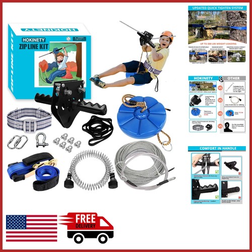 Kids zip line kit - kids, 120ft