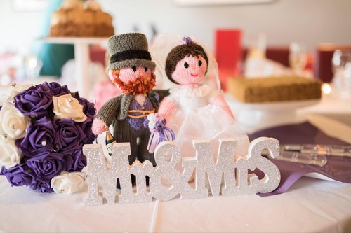 Bride groom toy - &, knitting