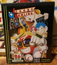 Neo Geo AES League Bowling Dog Tag Version English USA Authentic No Manual 1990