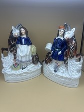 Staffordshire Pottery Figures-Goats & Royal Children-Genuine-Circa 1860