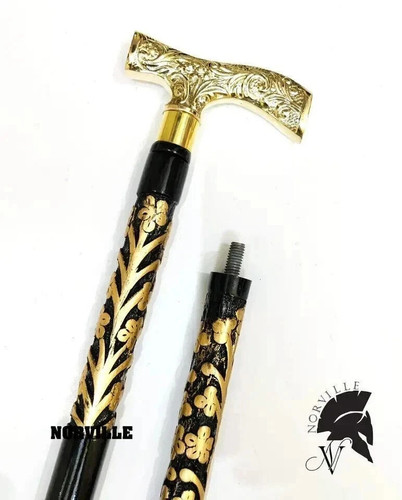 Vintage wooden walking - vintage, stick