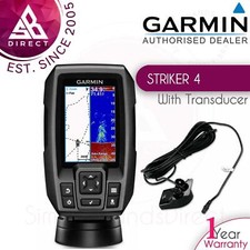 Garmin STRIKER 4 Fish Finder Colour GPS & Dual Beam Depth Sonar CHIRP Transducer
