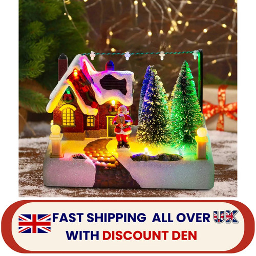 Christmas village scene - christmas,
