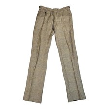 Suitsupply Brentwood Baird McNutt Irish Linen Adjustable, Coin Pocket Pants 32