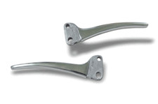 Lambretta LD D Handlebar Levers - Polished Alloy