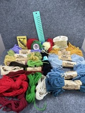 Vtg Brunswick Needlepoint Tapestry Wool Needlepoint Crewel Yarn 10 +40 Yd Skeins