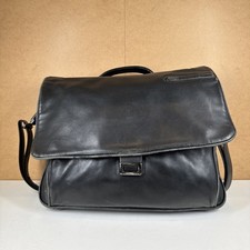Tumi Black Leather Laptop