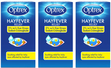 3x 10ml Optrex Hayfever Relief