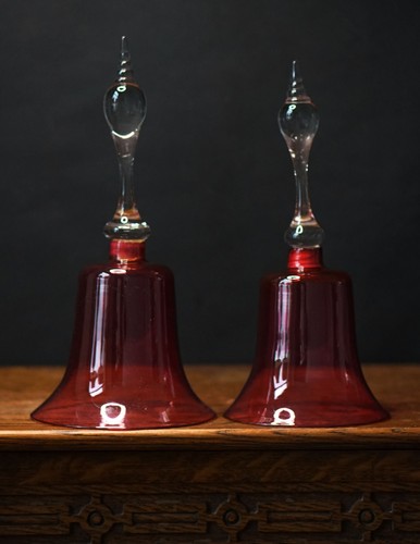 Pair victorian cranberry - pair,