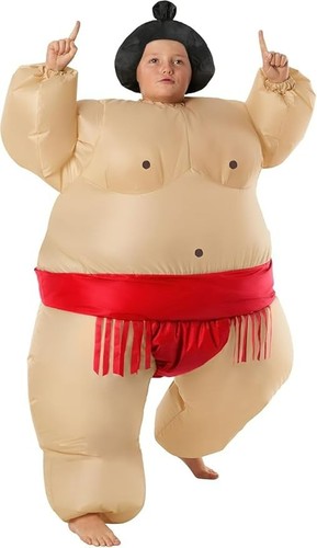 Kids red inflatable sumo - red,