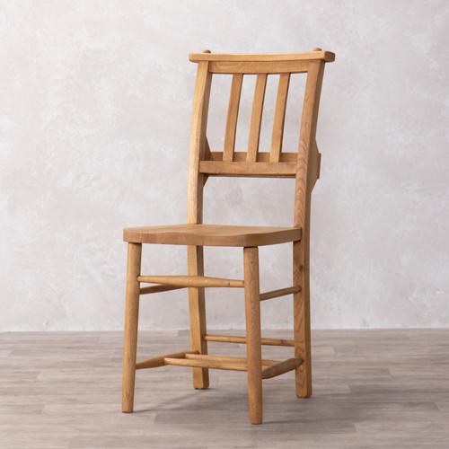 Solid oak chapel chair with - chapel,