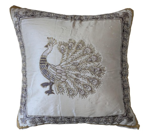 Vintage peacock cushion - vintage,