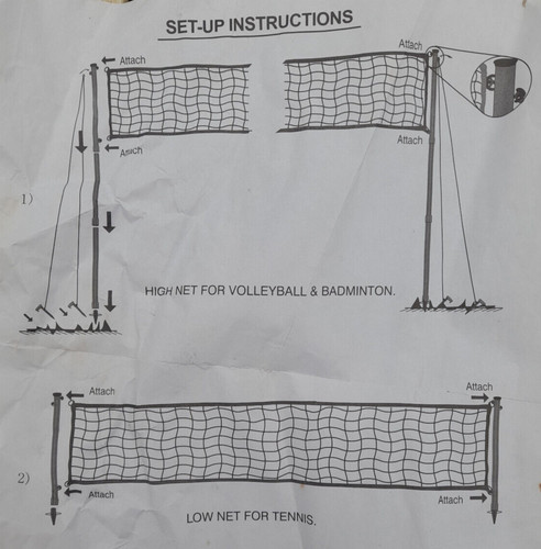 Adjustable sports net for - adjustable,