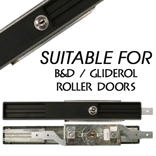 Roller door lock set with - roller,