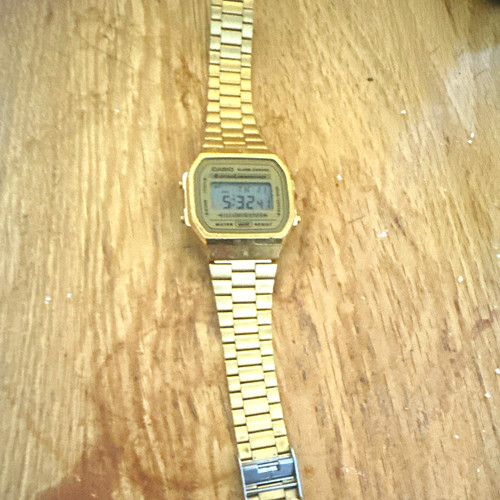 Casio a168 gold stainless - casio,