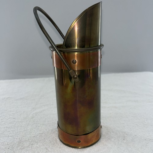 Vintage copper brass coal ash - copper,