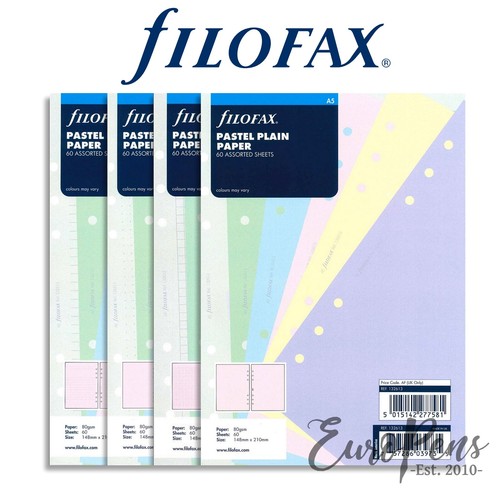 Filofax pastel refill paper - filofax,