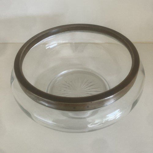 Antique glass fruit bowl - glass,