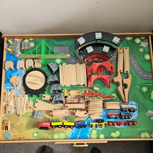Wooden train track railway - wooden,