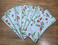Vintage Strawberry Napkins Set