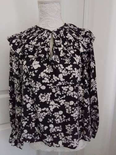 Zara black white floral - zara, &