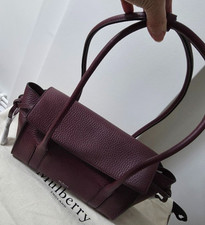 Mulberry Mini Soft Bayswater Cherry Heavy Grain Handbag