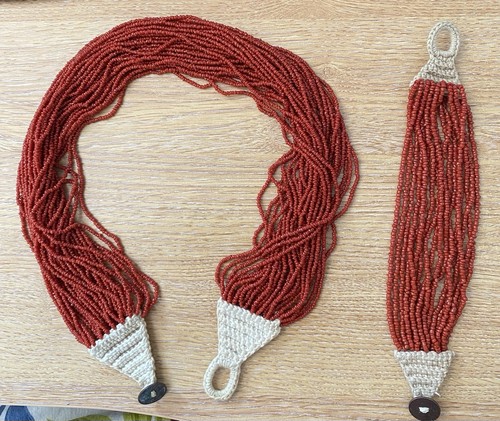 Dark orange coral - dark, multi