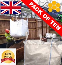 1 Ton Bulk Bag x 10 Builders Rubble Sack FIBC New Tonne Jumbo Waste Storage Bag