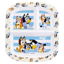 Bluey 3 Section Childrens Kids Toddlers Divided Breakfast Lunch Dinner Plate