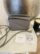 Old Season Loewe Mini Puzzle Asphalt Grey Crossbody Bag 