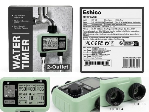 Eshico outlet digital water - 2-outlet,